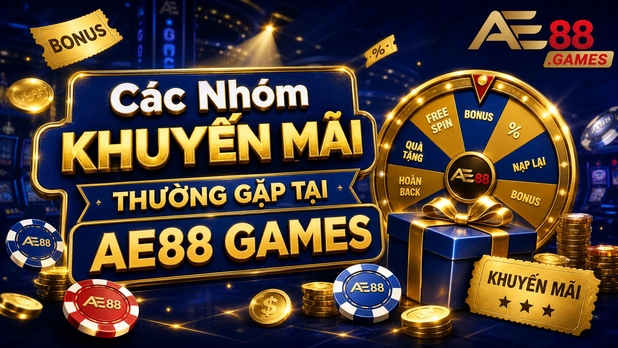 Chính Sách Khuyến Mãi AE88 Games – Điều Kiện Nhận Thưởng Và Sử Dụng Ưu Đãi 2 Các Nhóm Khuyến Mãi Thường Gặp Tại AE88 Games