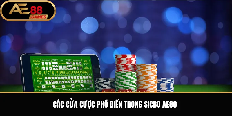 Sicbo AE88 – Luật Chơi Xúc Xắc Và Các Cửa Cược Phổ Biến 2 Các cửa cược phổ biến trong Sicbo AE88
