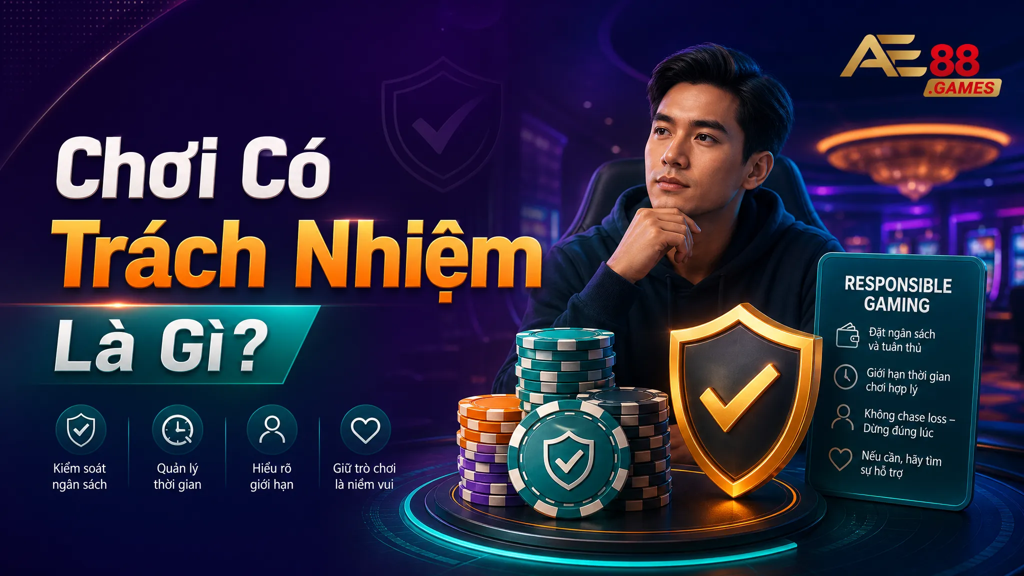 Chơi Có Trách Nhiệm AE88 Games – Nguyên Tắc Kiểm Soát Rủi Ro 1 Chơi Có Trách Nhiệm Là Gì?