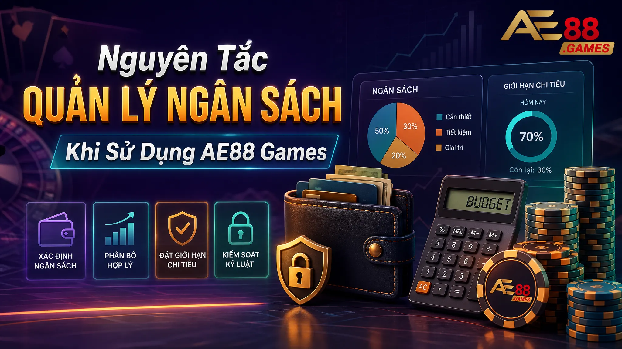 Chơi Có Trách Nhiệm AE88 Games – Nguyên Tắc Kiểm Soát Rủi Ro 2 Nguyên Tắc Quản Lý Ngân Sách Khi Sử Dụng AE88 Games