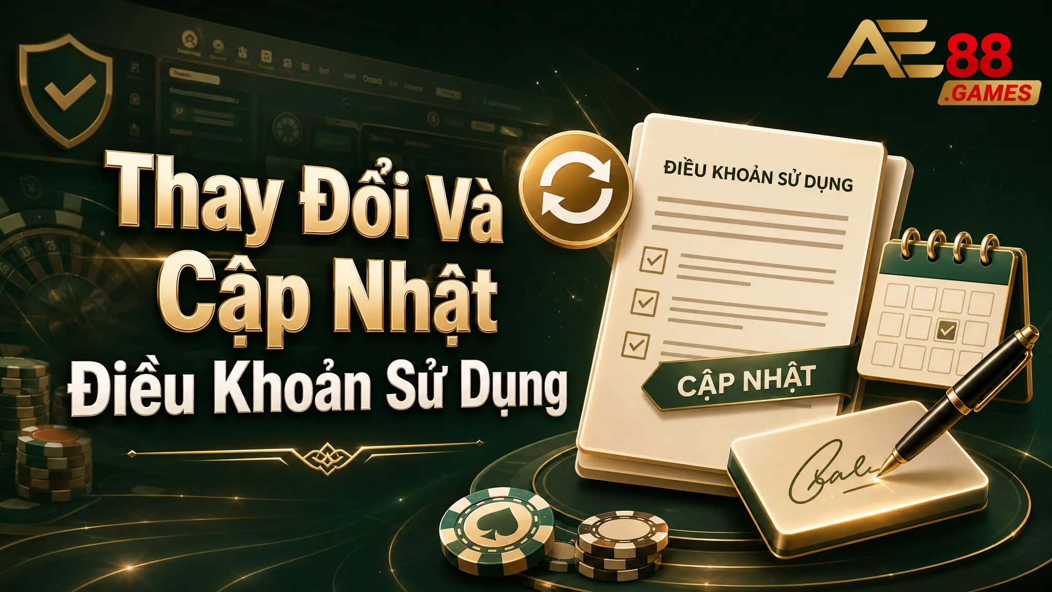 Điều Khoản Sử Dụng AE88 Games – Quy Định Khi Truy Cập Website 4 Thay Đổi Và Cập Nhật Điều Khoản Sử Dụng