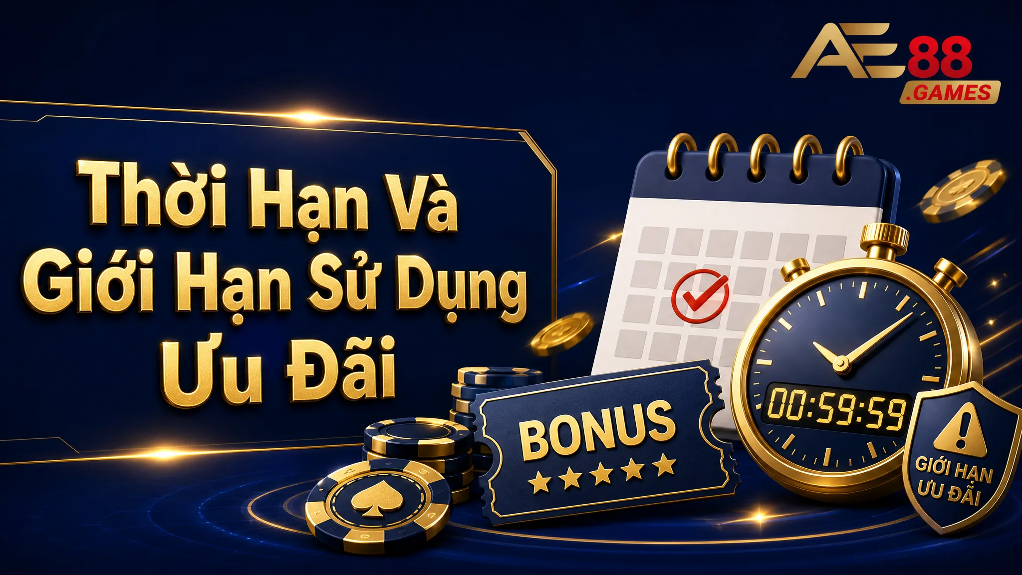 Chính Sách Khuyến Mãi AE88 Games – Điều Kiện Nhận Thưởng Và Sử Dụng Ưu Đãi 3 Thời Hạn Và Giới Hạn Sử Dụng Ưu Đãi
