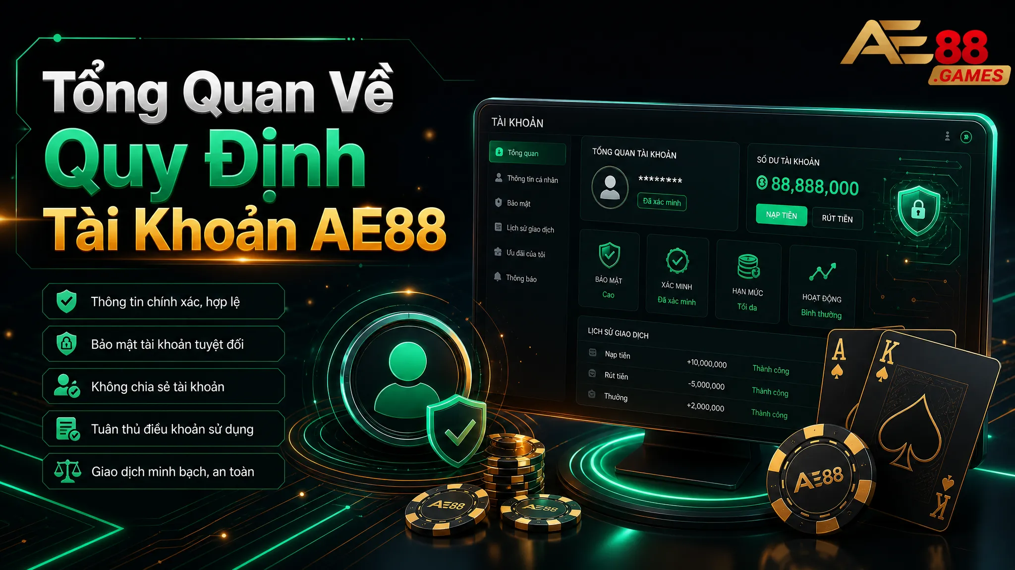 Tổng Quan Về Quy Định Tài Khoản AE88