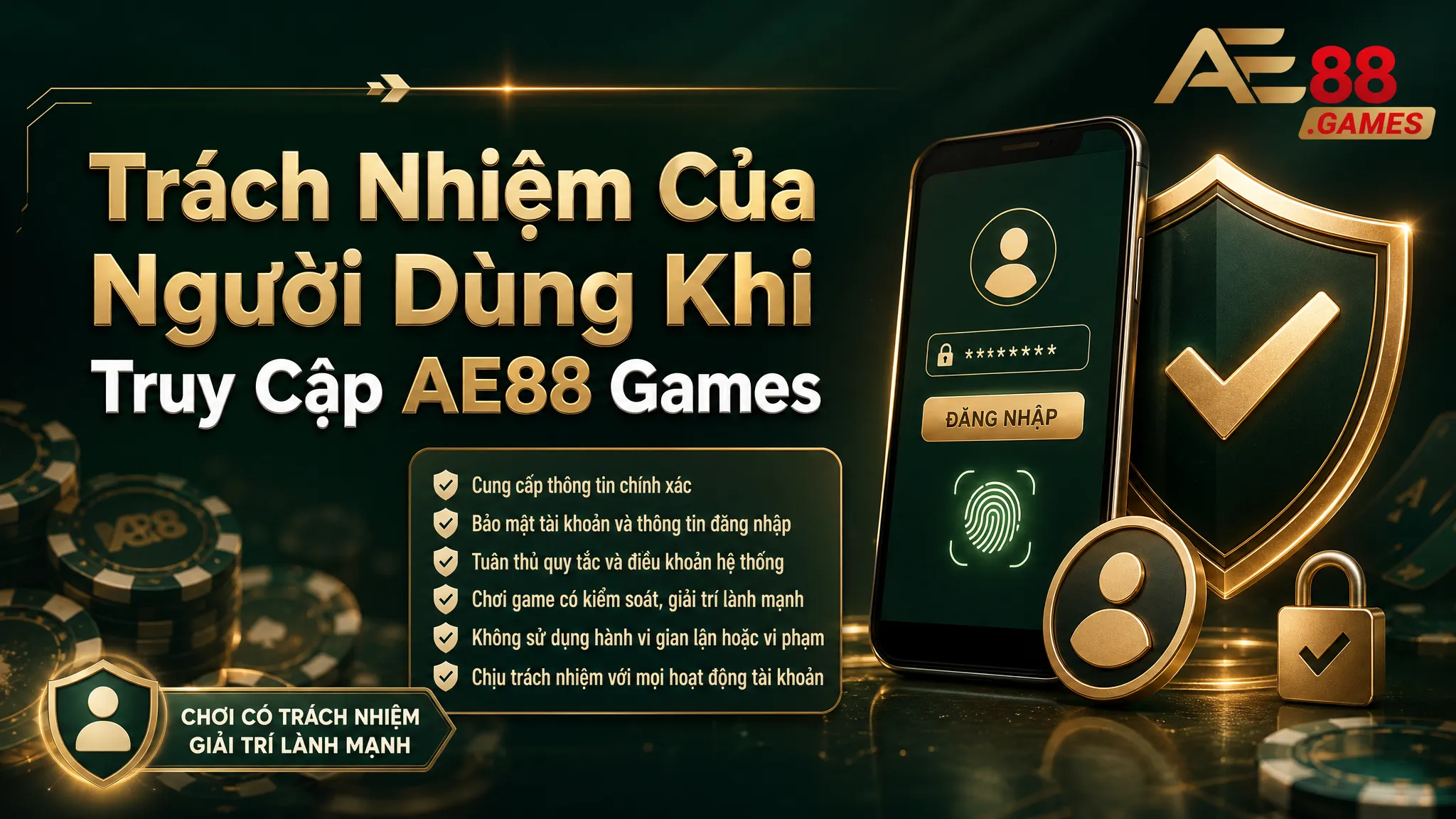 Điều Khoản Sử Dụng AE88 Games – Quy Định Khi Truy Cập Website 2 Trách Nhiệm Của Người Dùng Khi Truy Cập AE88 Games
